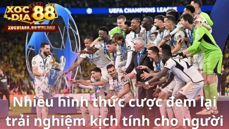 Nhiều hình thức cược đem lại trải nghiệm kịch tính cho người chơi